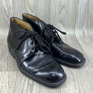 Cable & Co Black Leather Chukka Boots for Men